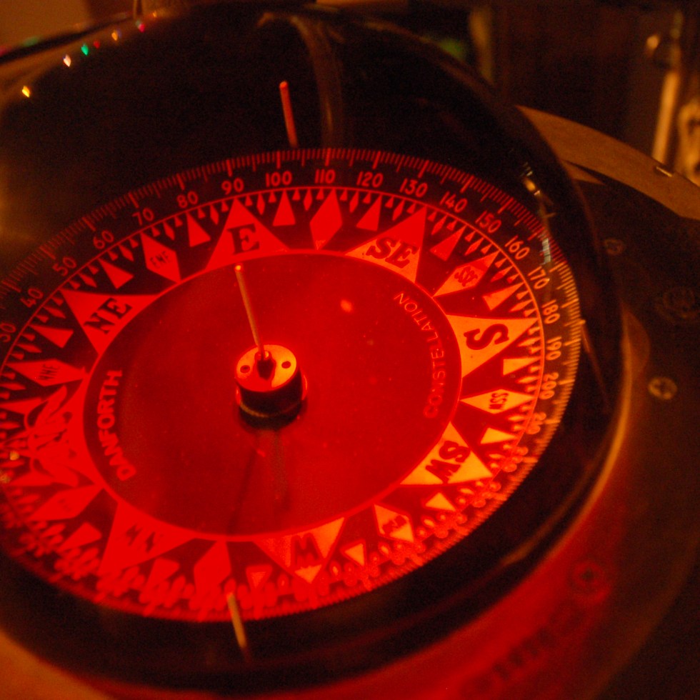 Ship's Compass at Night